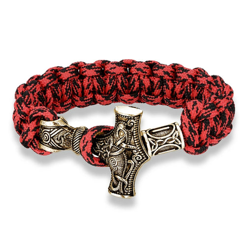 Mjolnir Hammer Paracord Amulet