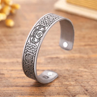 Yggdrasil, the Tree of Life with Norse Knots, Bracelet in 316L Stainless Steel