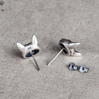Freyja Cats 925 Sterling Silver Stud Earrings