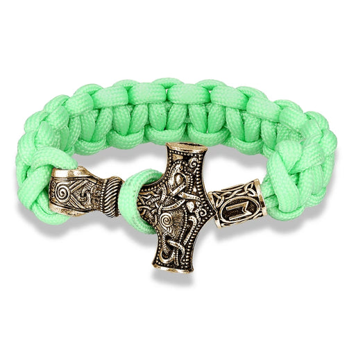 Mjolnir Hammer Paracord Amulet