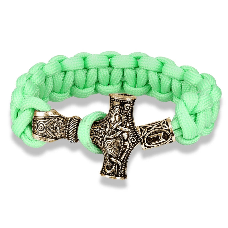 Mjolnir Hammer Paracord Amulet