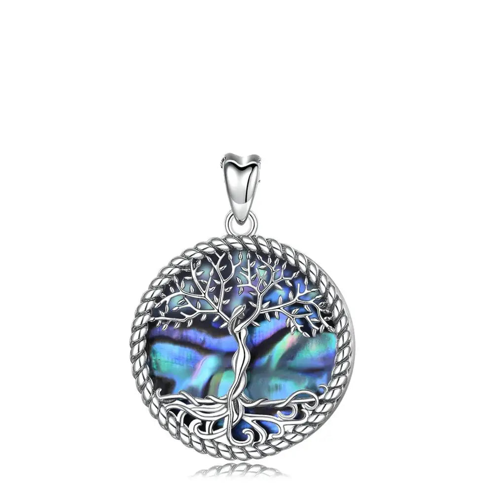 Yggdrasil on Spring, The Tree of Life Necklace 925 Silver