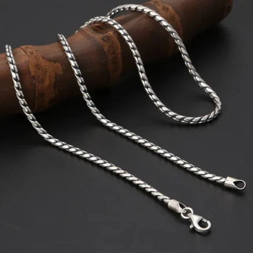 Dragon Fafnir Scales 925 Sterling Silver Chain