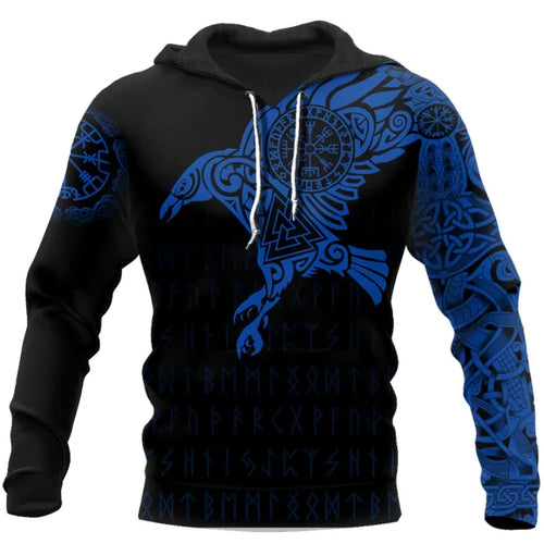 Viking Armor Raven 3D Printed Hoodie