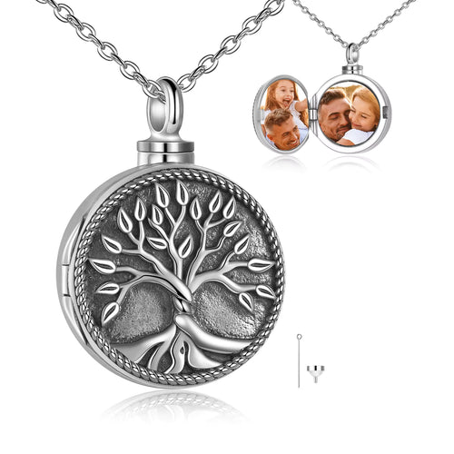 The Tree of Life Yggdrasil Locket Necklace in 925 Sliver
