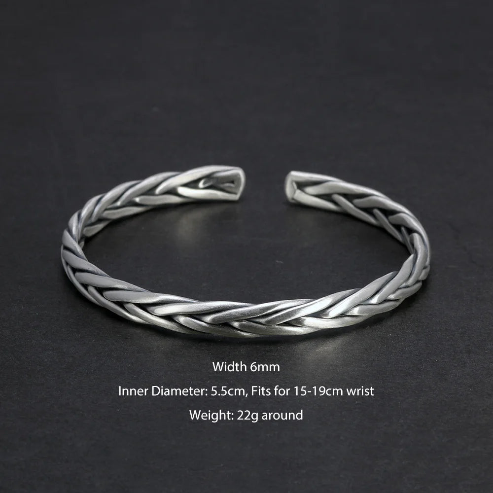 Gleipnir Arm Ring 925 Sterling Silver Bangle