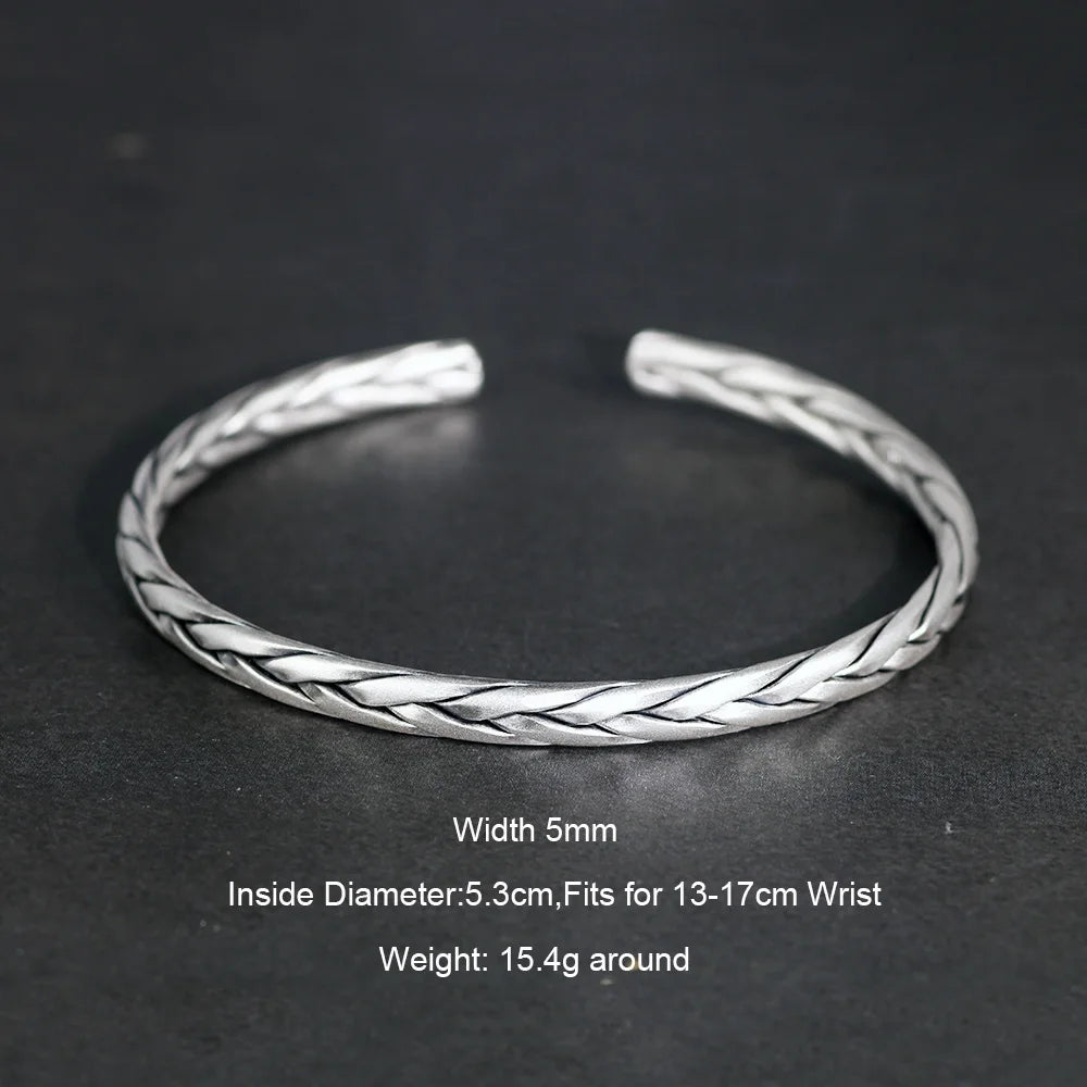 Gleipnir Arm Ring 925 Sterling Silver Bangle