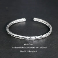 Gleipnir Arm Ring 925 Sterling Silver Bangle