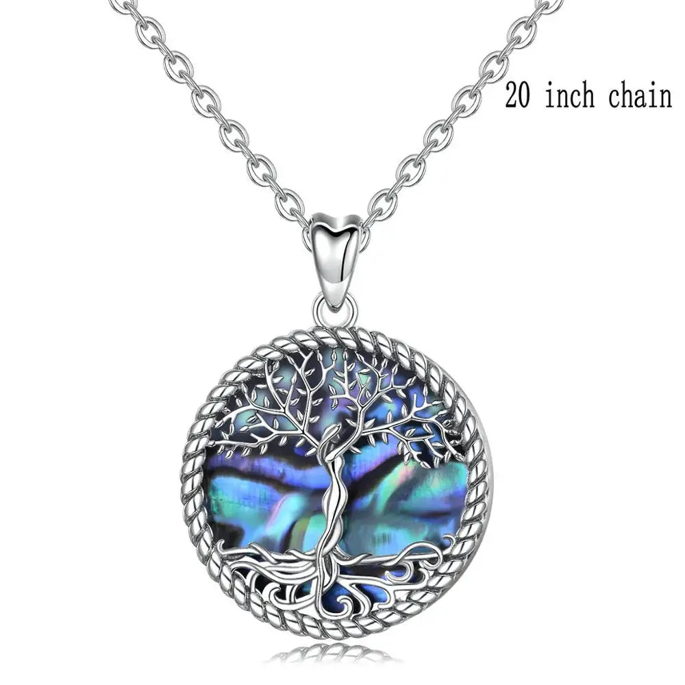 Yggdrasil on Spring, The Tree of Life Necklace 925 Silver