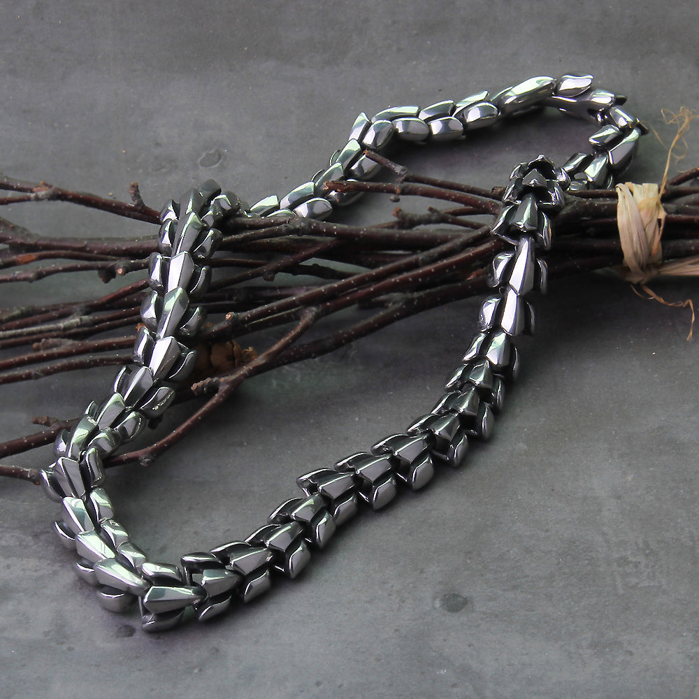 Jormungandr the Midgard Serpent Stainless Steel Necklace