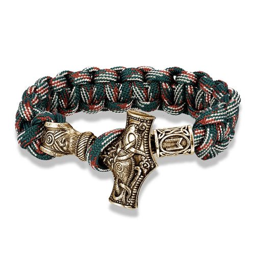 Mjolnir Hammer Paracord Amulet