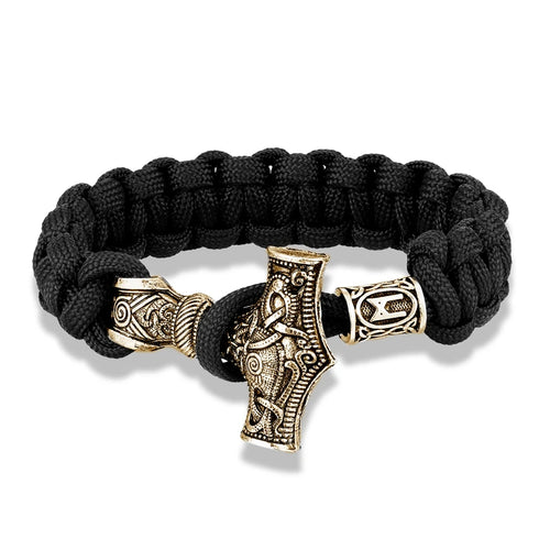 Mjolnir Hammer Paracord Amulet