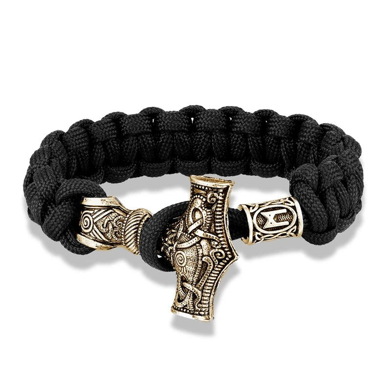 Mjolnir Hammer Paracord Amulet