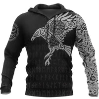 Viking Armor Raven 3D Printed Hoodie
