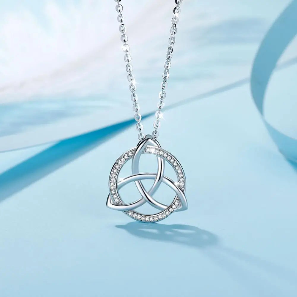 Triskele the Triple Horn of Odin 925 Sterling Silver Necklace