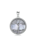 Yggdrasil on Spring, The Tree of Life Necklace 925 Silver