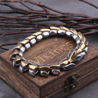 Jormungandr, the Midgard Serpent - Stainless Steel Bracelet