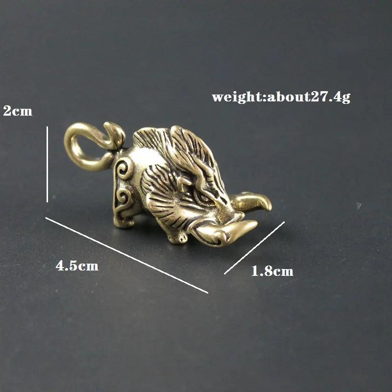 Gullinbursti - Frey's Boar Brass Pendant
