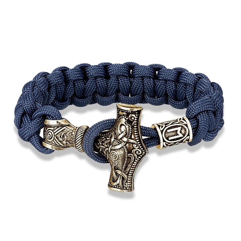 Mjolnir Hammer Paracord Amulet