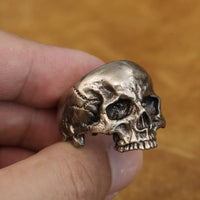 Bound to Hel Cupronickel Skull Ring