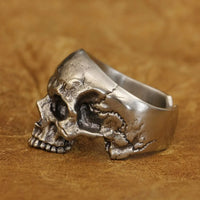Bound to Hel Cupronickel Skull Ring