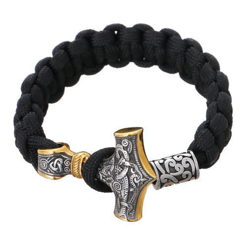 Mjolnir Hammer Paracord Amulet