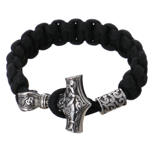 Mjolnir Hammer Paracord Amulet