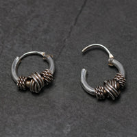 Oseberg Knot 925 Sterling Silver Earrings