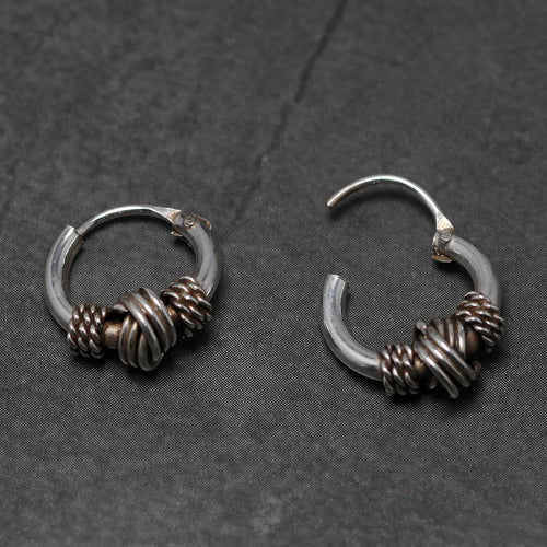 Oseberg Knot 925 Sterling Silver Earrings