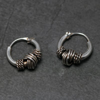 Oseberg Knot 925 Sterling Silver Earrings