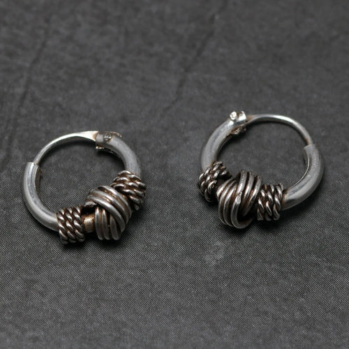 Oseberg Knot 925 Sterling Silver Earrings