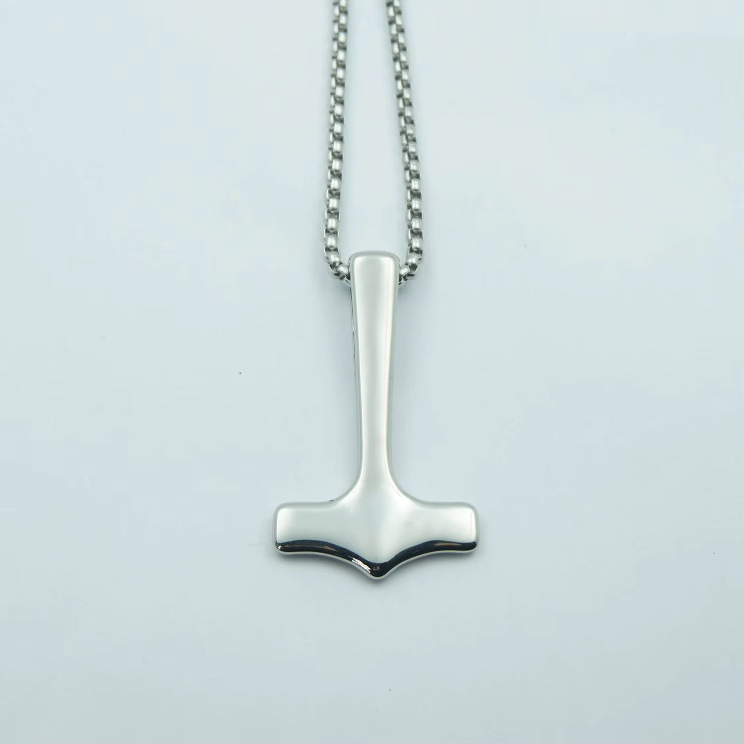 Historical Thor Hammer Mjolnir Stainless Steel Necklace