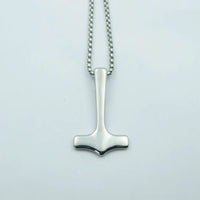 Historical Thor Hammer Mjolnir Stainless Steel Necklace
