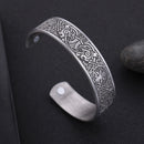 Yggdrasil, the Tree of Life with Norse Knots, Bracelet in 316L Stainless Steel