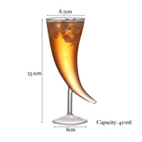 Viking Glass Drinking Horn