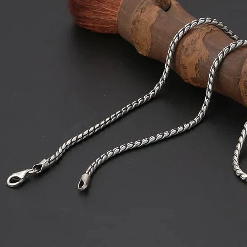Dragon Fafnir Scales 925 Sterling Silver Chain