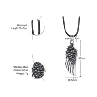 Valkyrie Wings Steel Necklace