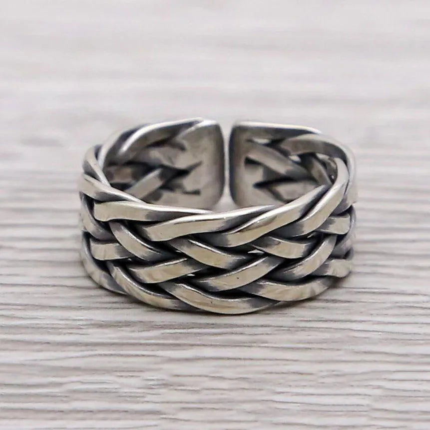 Wide Gleipnir - Handmade 925 Sterling Silver Ring