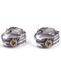 Hugin and Munin Feathers 925 Sterling Silver Earrings