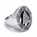 Encircled Valknut - Odin's Rune Ring