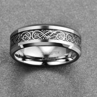 Jormungandr Tungsten Carbide Ring