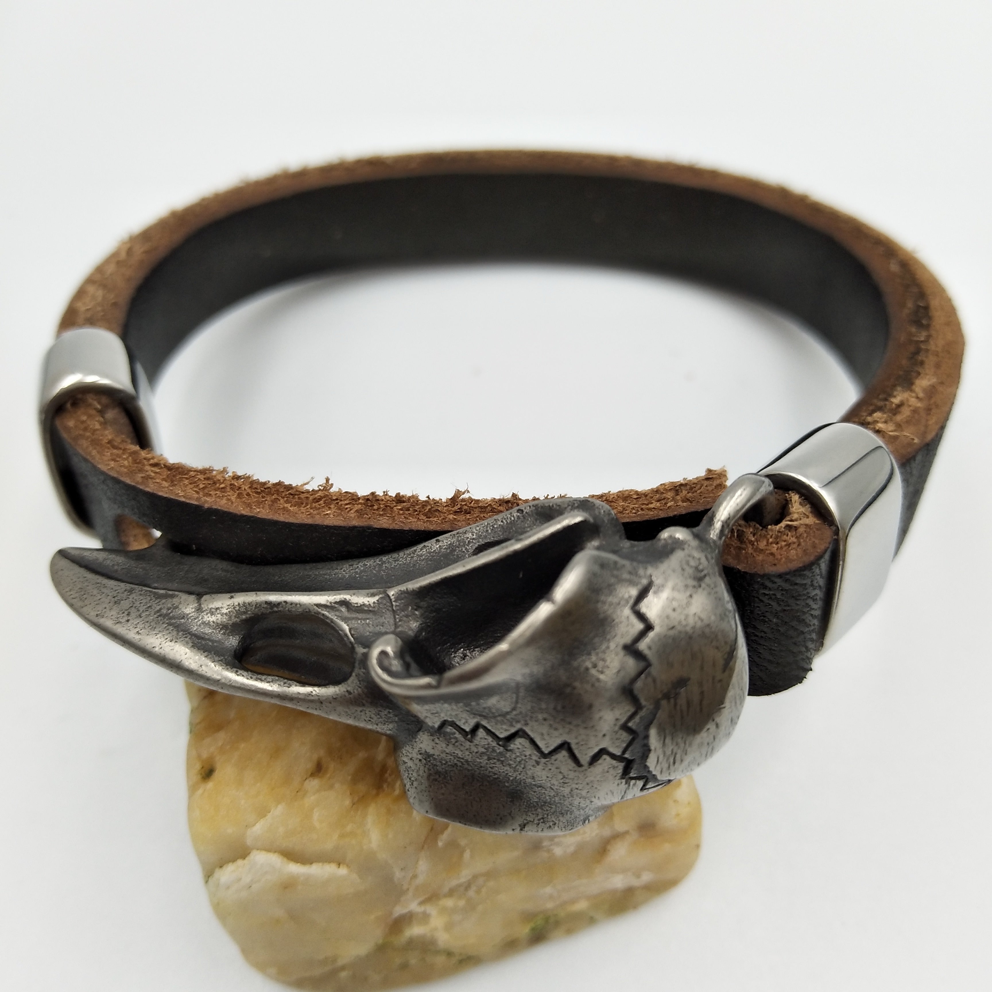 Odin's Raven Skull Bracelet