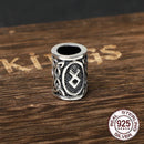 Sterling Silver Runes Beard Rings