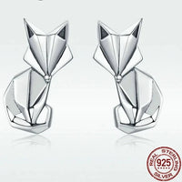 Fox Fylgja the Norse Guardian Spirit 925 Sterling Silver Earrings