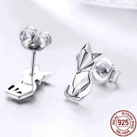 Fox Fylgja the Norse Guardian Spirit 925 Sterling Silver Earrings