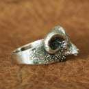 Thor Goat Tanngnjostr Ring in 925 Sterling Silver