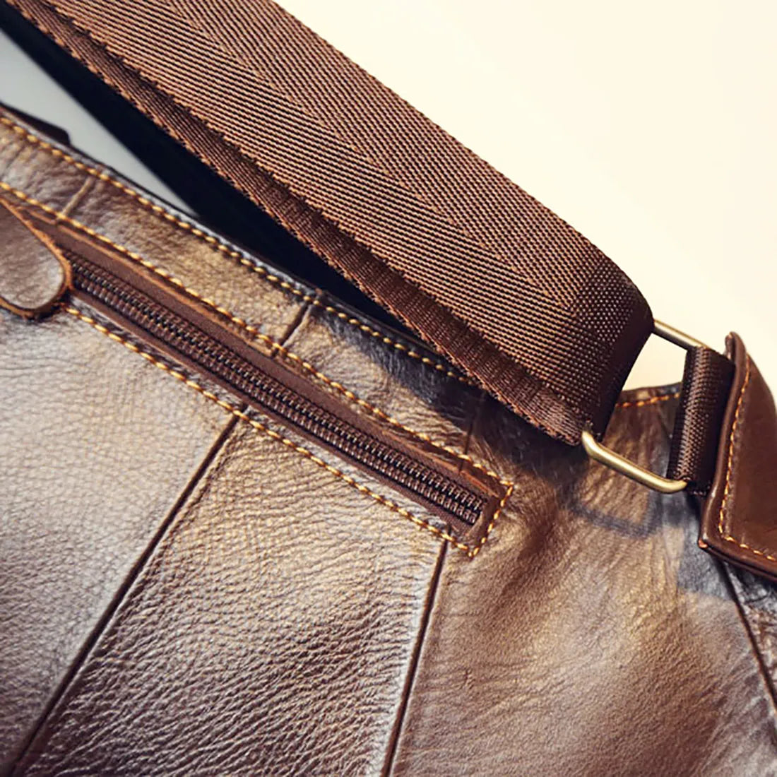 Loot Cow Leather Messenger Bag
