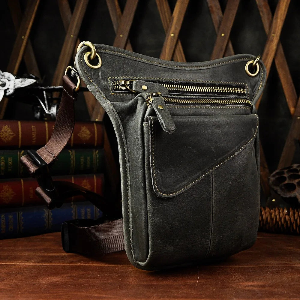 Viking Loot Leather Leg Bag