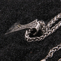 Dragon Axe 925 Sterling Silver Necklace