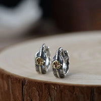 Hugin and Munin Feathers 925 Sterling Silver Earrings